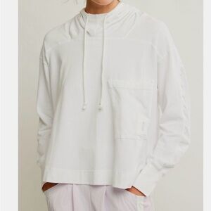 FP MOVEMENT WOMEN'S HOT SHOT LAYER HOODIE white sz sm